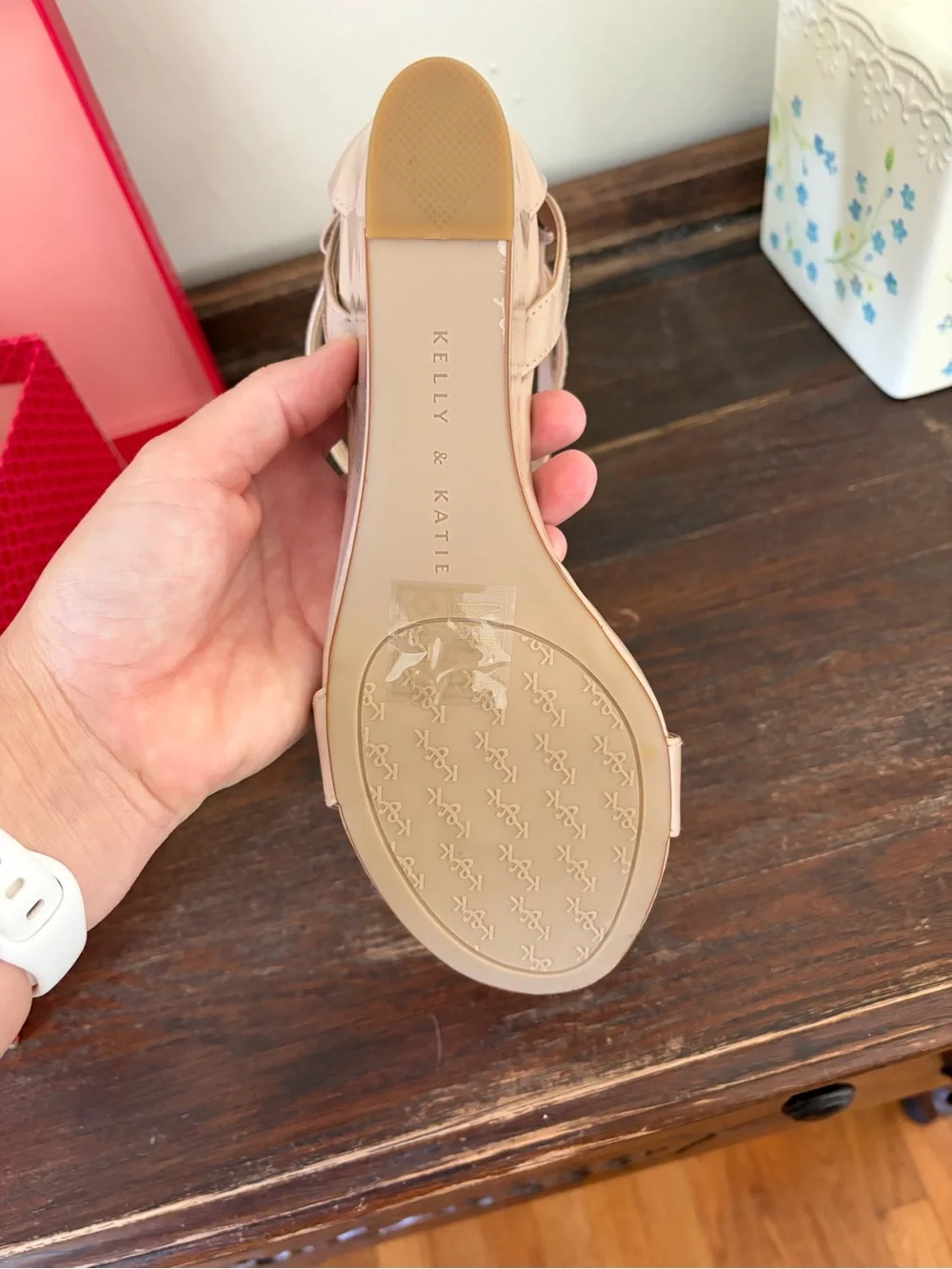 Never worn Kelly and Katie wedge